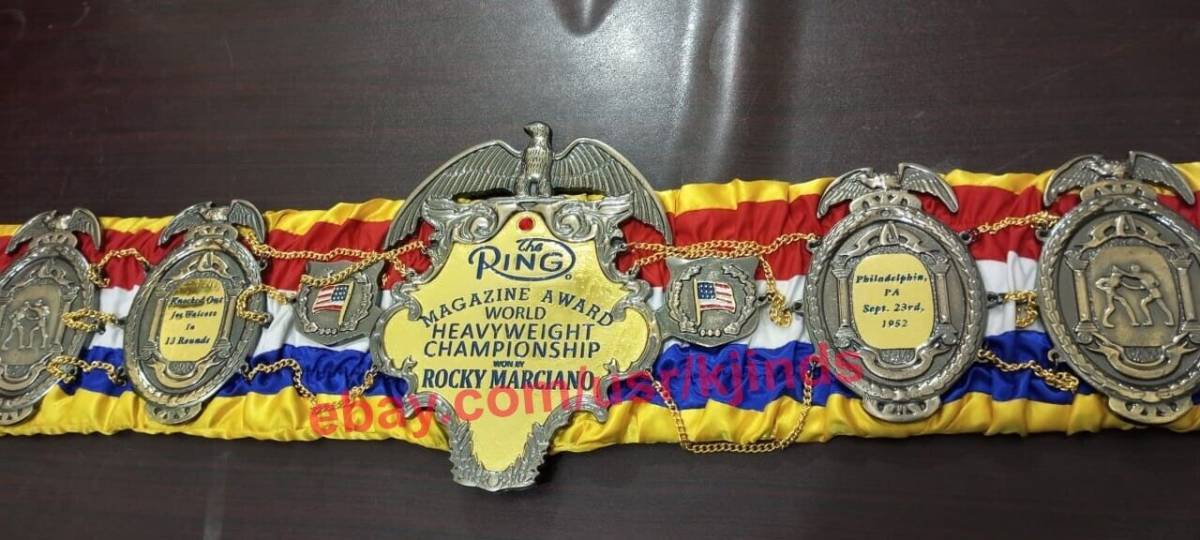 海外 限定品 送料込み Rocky Marciano Ring Magazine World    プロレス チャンピオン 優勝 ベルト 高品質 レプリカ 2拍卖