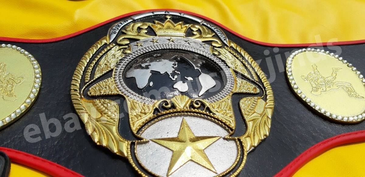 海外 限定品 送料込み プロレス  PWF All Japan Pro Wrestling World Tag Champion チャンピオン 優勝 ベルト 高品質 レプリカ 5拍卖