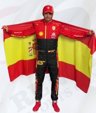 海外 高品質 送料込み カルロス・サインツJr. 2023 フェラーリ レーシングスーツ サイズ各種 レプリカ カスタム対応拍卖