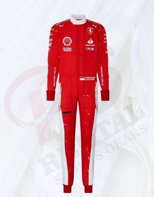 海外 高品質 送料込み シャルル・ルクレール 2023 フェラーリ レーシングスーツ サイズ各種 レプリカ カスタム対応拍卖