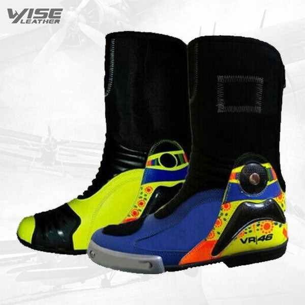 海外 高品質 送料込み バレンティーノ・ロッシ Motogp46 レーシングシューズ ブーツ サイズ各種 レプリカ カスタム可能  13拍卖