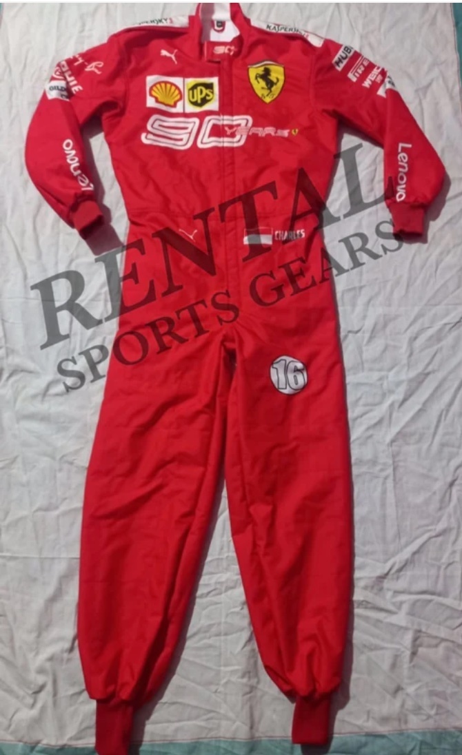 海外 高品質 送料込み シャルル・ルクレール 2019 フェラーリ レーシングスーツ サイズ各種 レプリカ カスタム対応拍卖