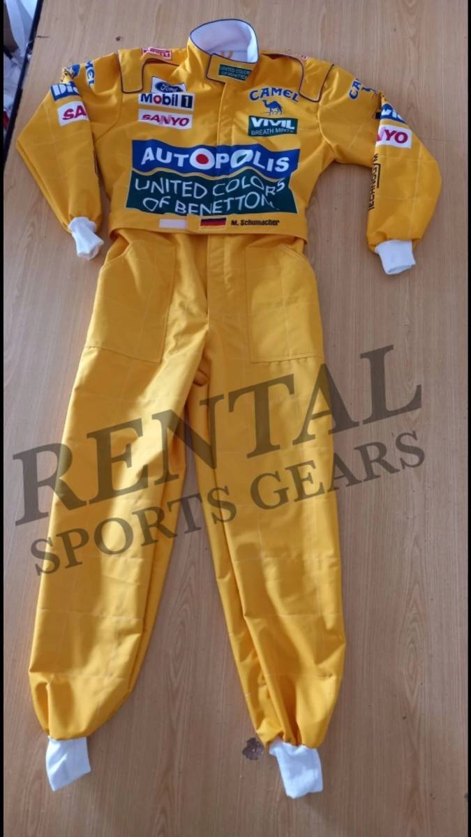海外 高品質 送料込み ミハエル・シューマッハ POLIS 1992 レーシングスーツ サイズ各種 レプリカ カスタム対応拍卖