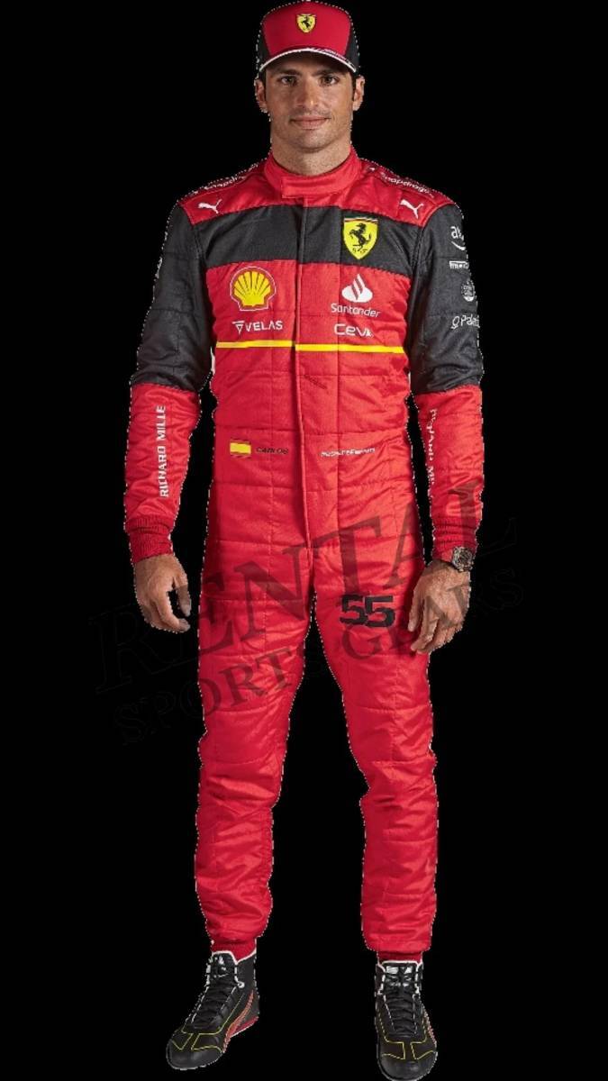 海外 高品質 送料込み カルロス・サインツJr. Carlos Sainz Ferrari 2022 F1 レーシングスーツ サイズ各種 レプリカ カスタム対応拍卖