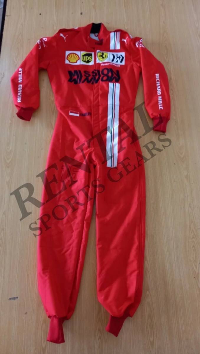 海外 高品質 送料込み シャルル・ルクレール Ferrari F1 2021モデル レーシングスーツ サイズ各種 レプリカ カスタム対応拍卖