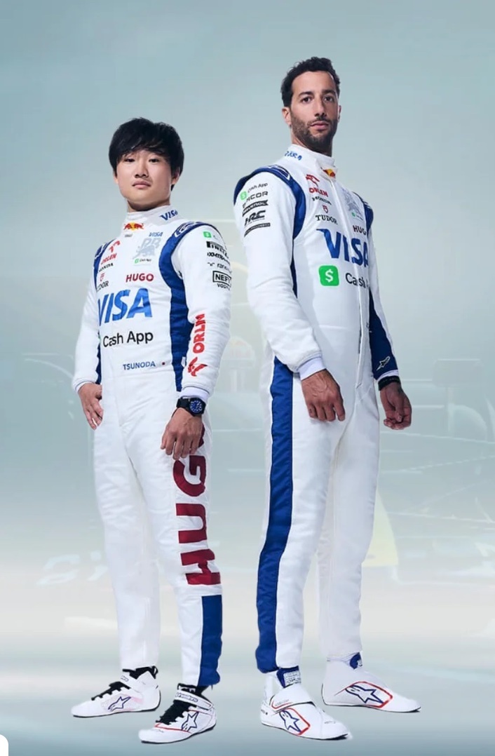 海外 高品質 送料込み ダニエル・リカルド VISA CASH APP- F1 2024   レーシングスーツ サイズ各種 レプリカ カスタム拍卖