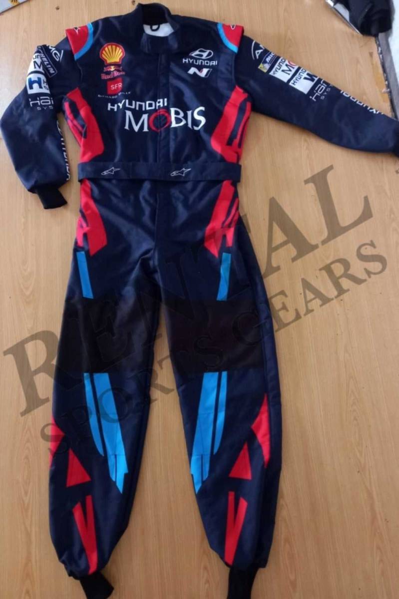 海外 高品質 送料込み F1 Hyundai Mobis  レーシングスーツ サイズ各種 レプリカ カスタム対応拍卖