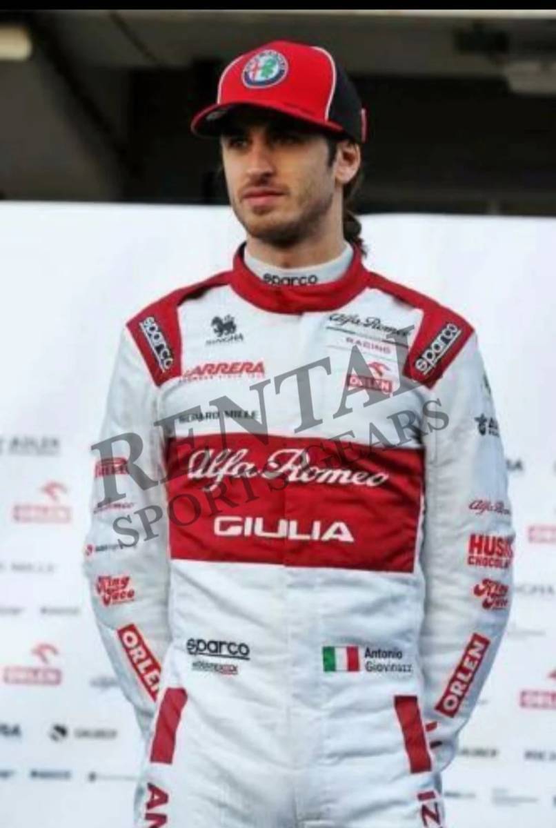 海外 高品質 送料込み Antonio Giovinazzi Alfa Romeo 2020 レーシングスーツ サイズ各種 レプリカ カスタム対応拍卖