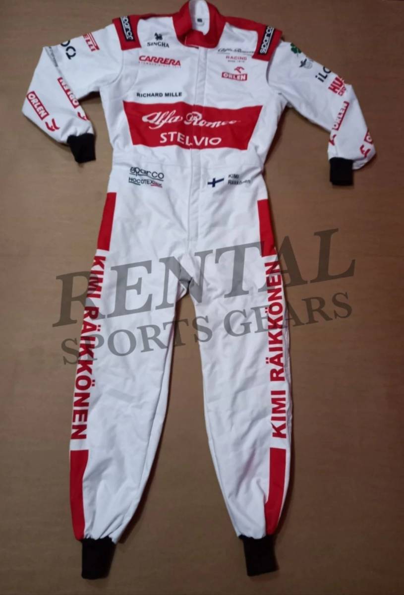 海外 高品質 送料込み キミ・ライコネン F1 Kimi Raikkonen Alfa Romeo 2020 レーシングスーツ サイズ各種 レプリカ カスタム対応拍卖