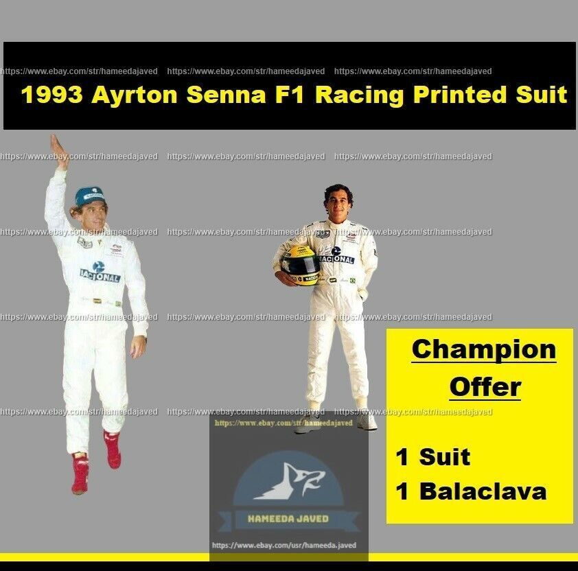 海外 高品質 送料込み アイルトン・セナ  F1 レーシングスーツ サイズ各種 レプリカ カスタム対応 7拍卖