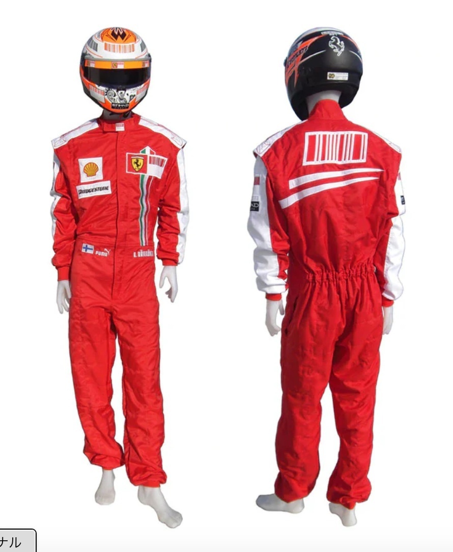 海外 高品質 送料込み キミ・ライコネン  レーシングスーツ サイズ各種 レプリカ カスタム 5拍卖