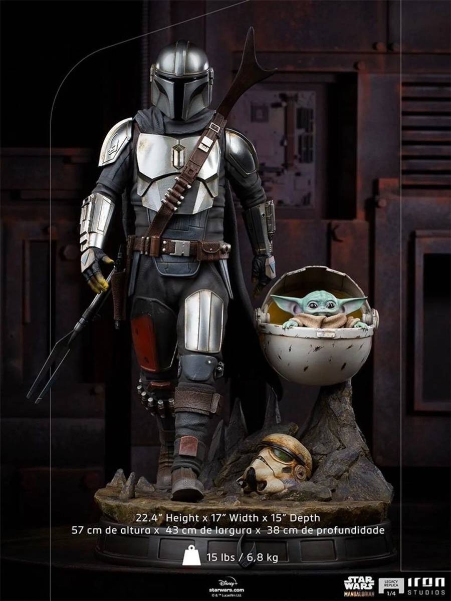 F 送料込み 新品未使用 在庫あり アイアンスタジオ スターウォーズ マンダロリアン 1/4 フィギュア拍卖