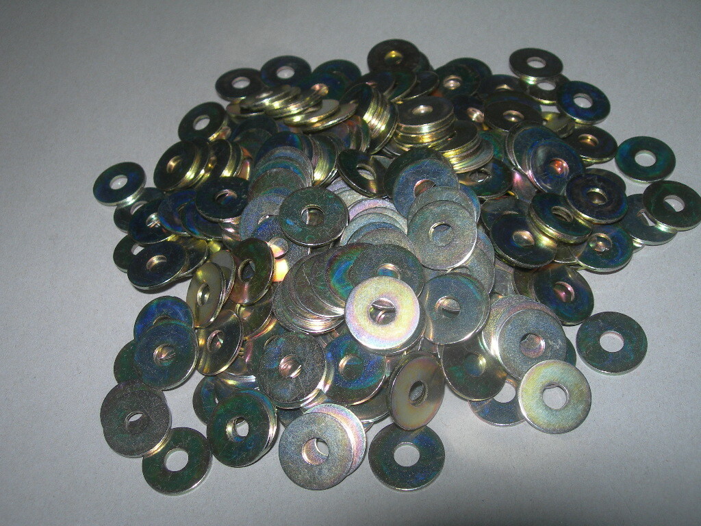 M4 大径 ワッシャー 30枚 特寸 ワッシャー M4x14x1.0 クロメート メッキ 鉄ワッシャー拍卖