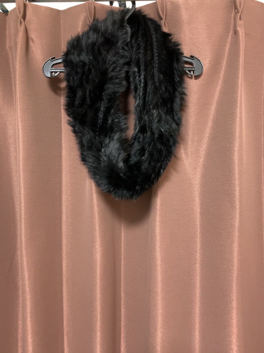 ☆BLACK by moussyラビットファースヌード☆拍卖