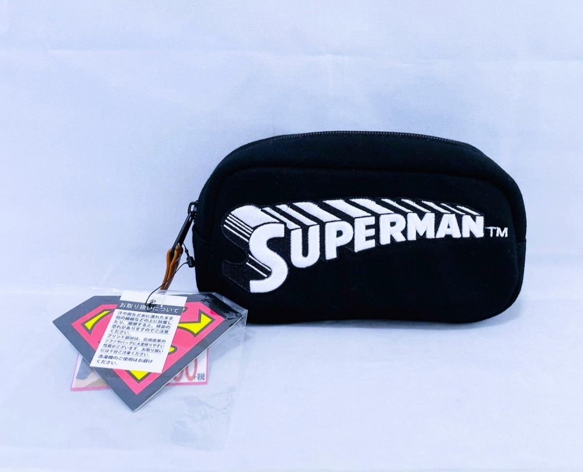 【新品 未使用品】マルチポーチ ロゴ刺繍 小物入れ ブラック 送料無料拍卖