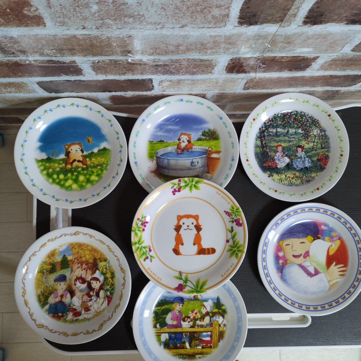 世界名作劇場 【非売品】 あらいぐまラスカル フランダースの犬 7皿 拍卖