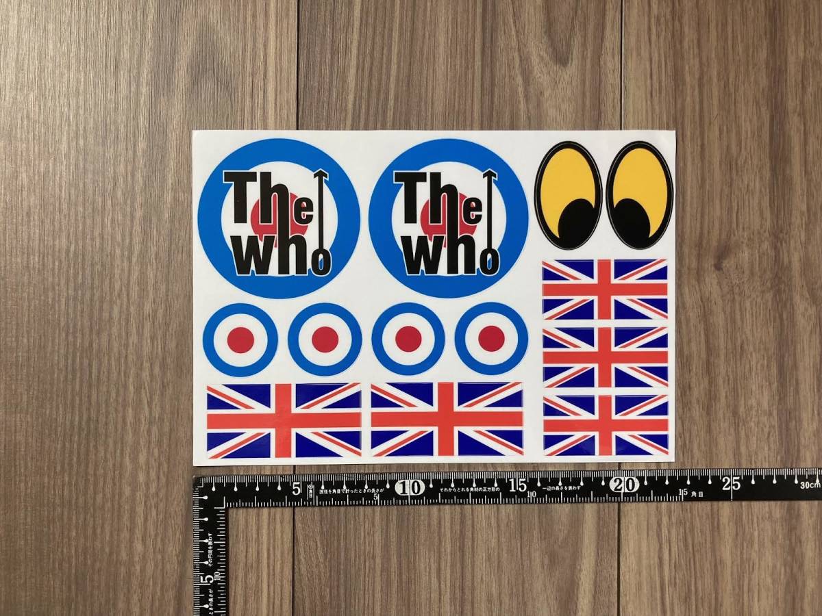 送料無料 VESPA The Who SCOOTER MOD Union Jack Sticker ベスパ スクーター ステッカー デカール セット拍卖