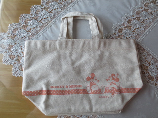 ★ディズニー ミッキー&ミニー・帆布 キャンバス バッグ拍卖