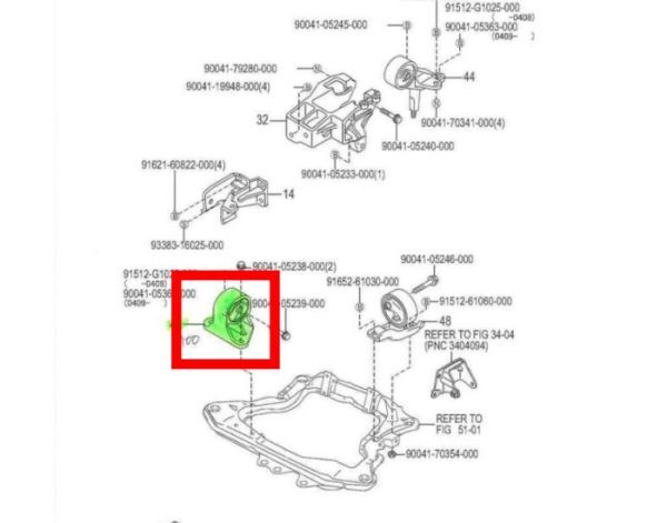 ★新品★ ダイハツ純正 DAIHATSU コペン L880 エンジンマウンティング インシュレータSUB-ASSY拍卖