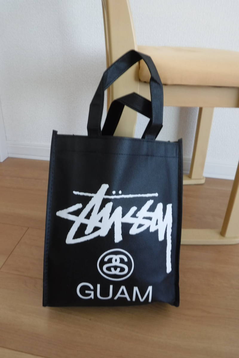 税不要特価 新品!STUSSY ステューシー グアム限定 大きめロゴ 男女OK トートバッグ♪ハワイ拍卖