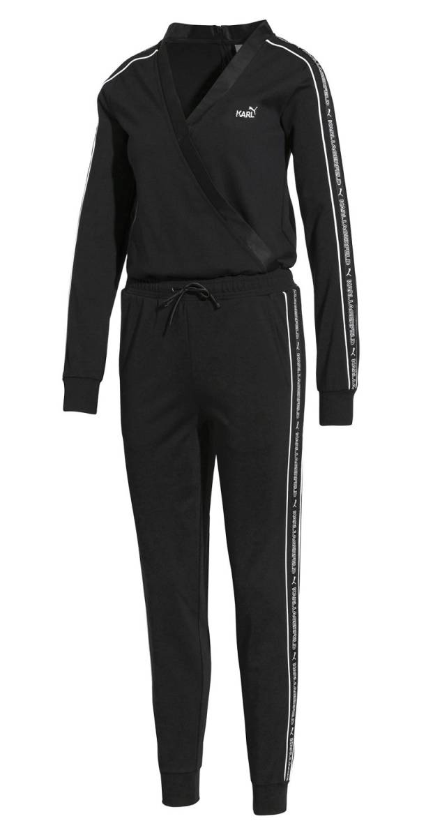 プーマ カールラガーフェルド コラボ レディース ジャンプスーツ USサイズS 定価24200円 ブラック KARL LAGERFELD JUMPSUIT オールインワン拍卖