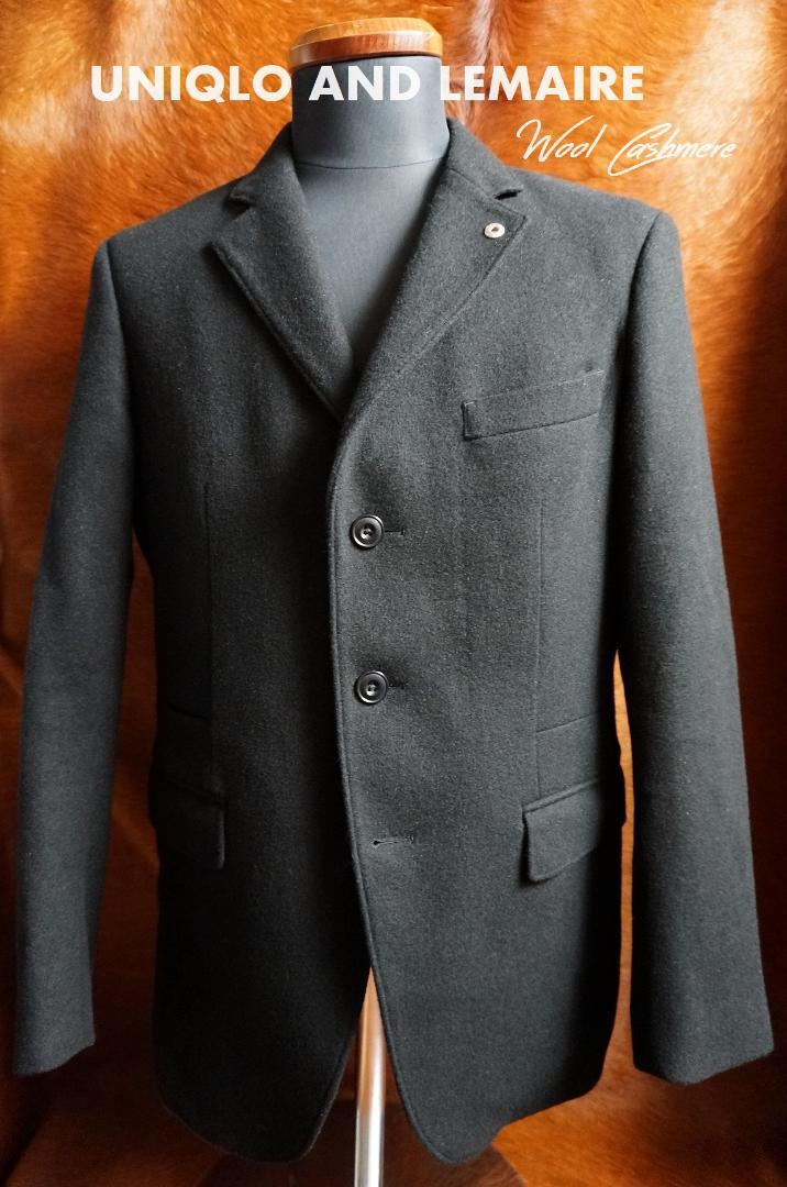 スタイリスト 私物 出展 絶版 激レア 黒 ブラック UNIQLO ルメール ウール カシミヤ テーラード ジャケット MB S M L +J U JIL SANDER拍卖