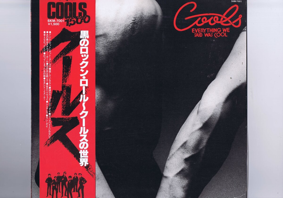 盤質良好 国内盤 LP Cools / Everything We Said Was Cool = 黒のロックン・ロール~クールスの世界 帯付 インサート付 SKM-7001拍卖