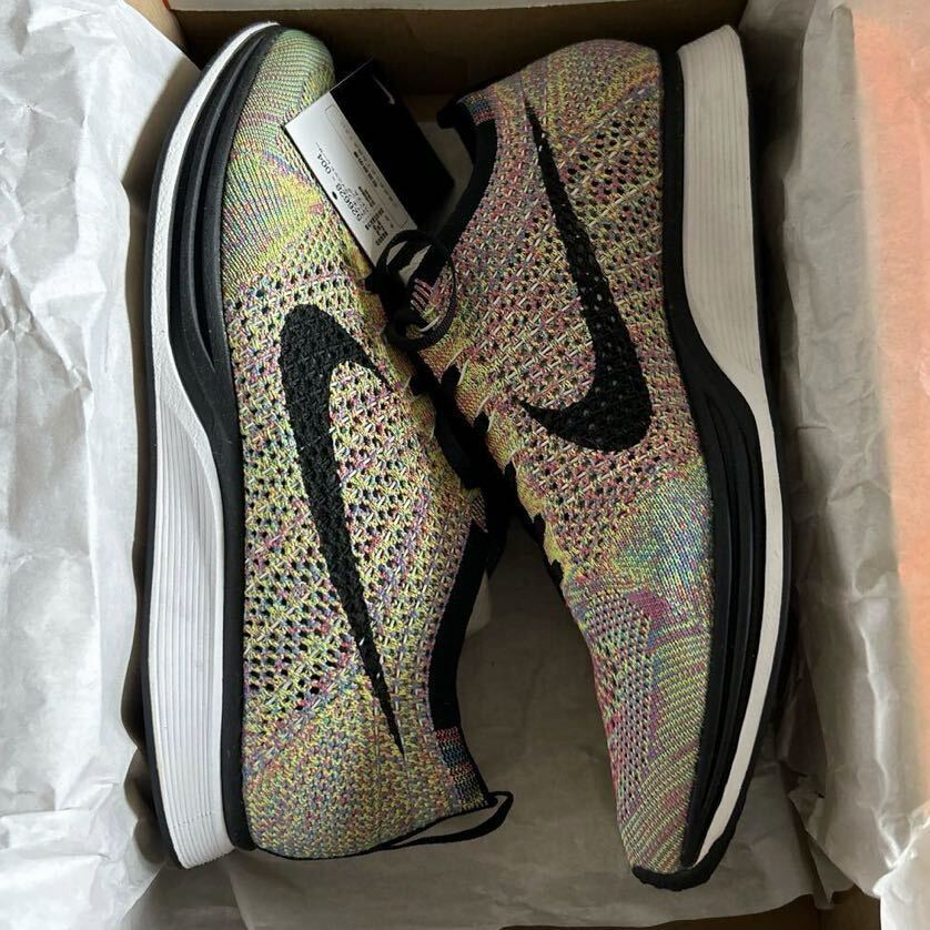 NIKE FLYKNIT RACER multi 2013 29cm ナイキ フライニット レーサー マルチ カラー US11 マルチカラー レインボー 526628-004拍卖