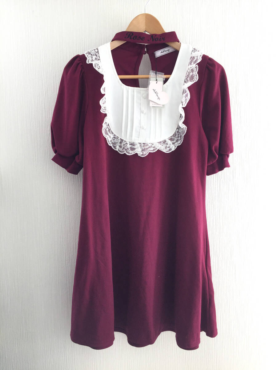 k■新品未使用品 Ank Rougeアンクルージュ 姫カジ系 半袖ワンピース M拍卖