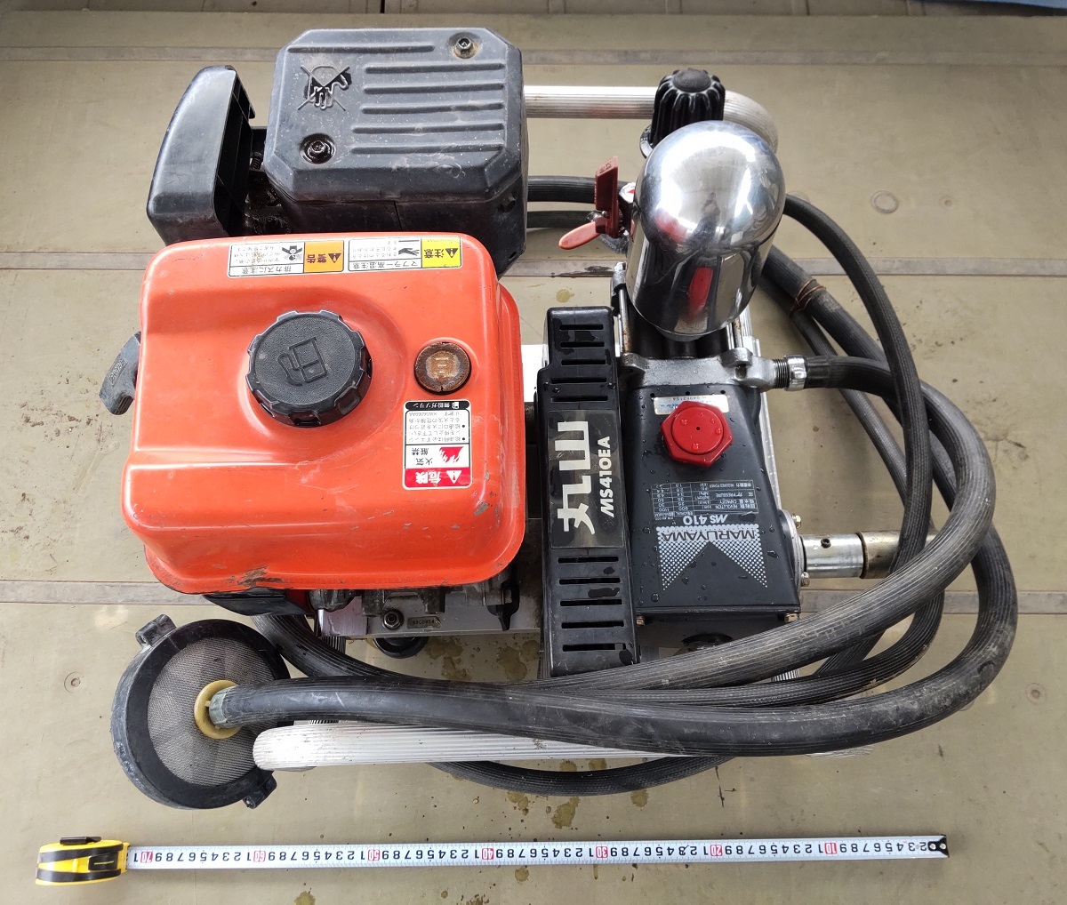 丸山 マルヤマ 動噴 MS410 + ホース、300Lタンク、伸縮散布竿など 散布セット【 !送料注意 引き取りか近県実費配達のみ! 】拍卖