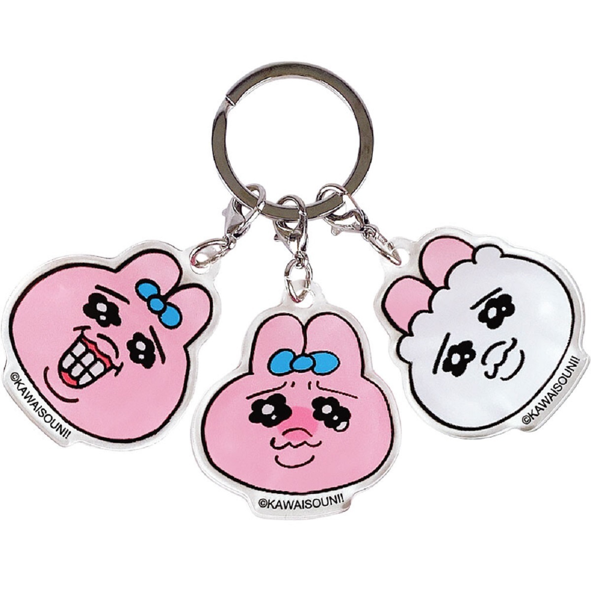 おぱんちゅううさぎ 3チャーム キーホルダー アップ拍卖
