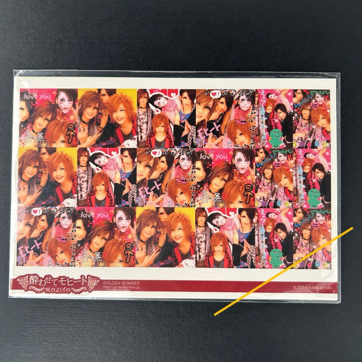 新品★二枚組プリクラ 2011年 酔わせてモヒート【ゴールデンボンバー 鬼龍院翔 喜矢武豊 歌広場淳 樽美酒研二 グッズ】拍卖