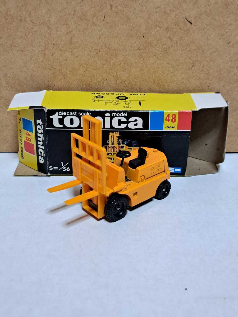 48 小松 フォークリフト FD30 開封品 中古 日本製 黒箱 トミカ ミニカー拍卖