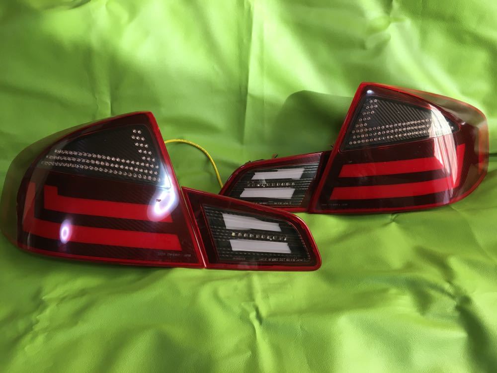 35スカイライン セダン カスタムテール 4点 中古品加工 8連流れるウインカー仕様拍卖