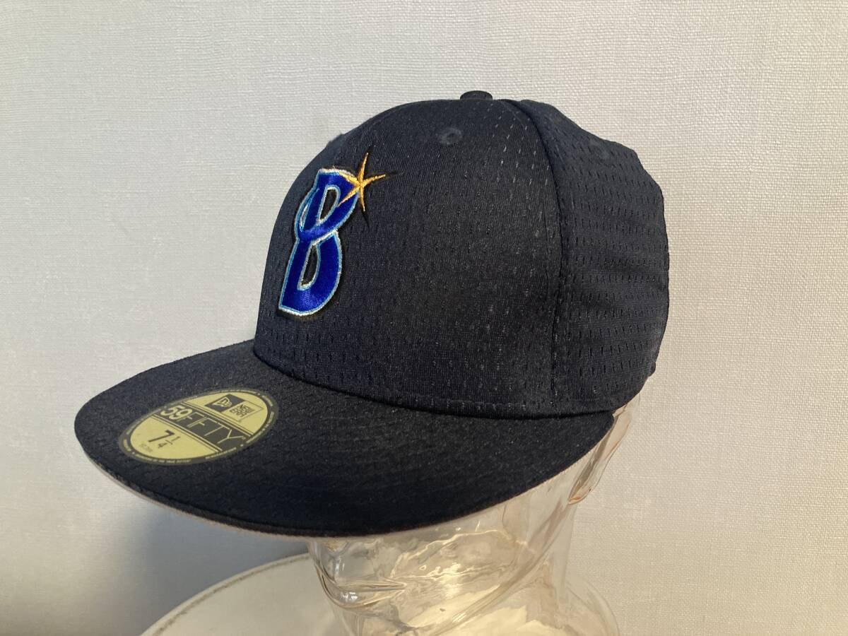 ★美中古 NEW ERA ニューエラ 横浜 DeNA ベイスターズ キャップ 7 1/4 ネイビー 帽子 プロ野球 NPB 小傷あり拍卖