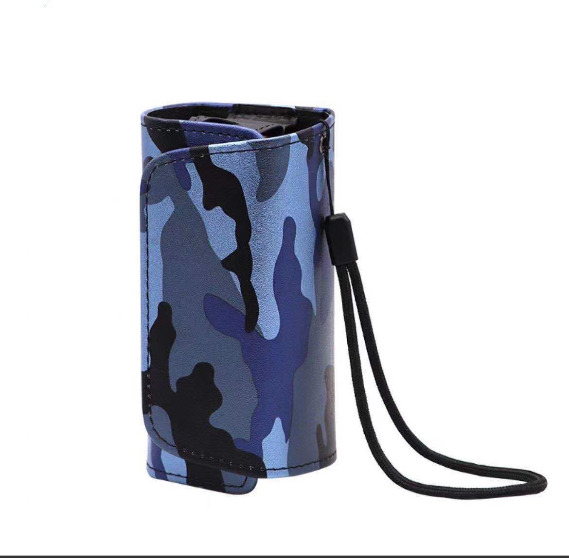 アイコス3ケース iqos3 duo ケース IQOS3 DUO 専用ケース IQOS3.0 電子たばこ レザーケース 迷彩ブルー限定セール拍卖