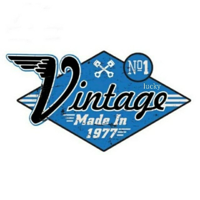 ヴィンテージ レトロ 転写 ステッカー 車 カッティングステッカー シール シート デカール 看板風 1977 ピストン バイク 装飾 luk399拍卖