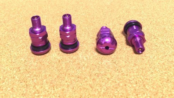 RAYS ホイール用 エアーバルブ 4個セット グラムライツ パープル拍卖