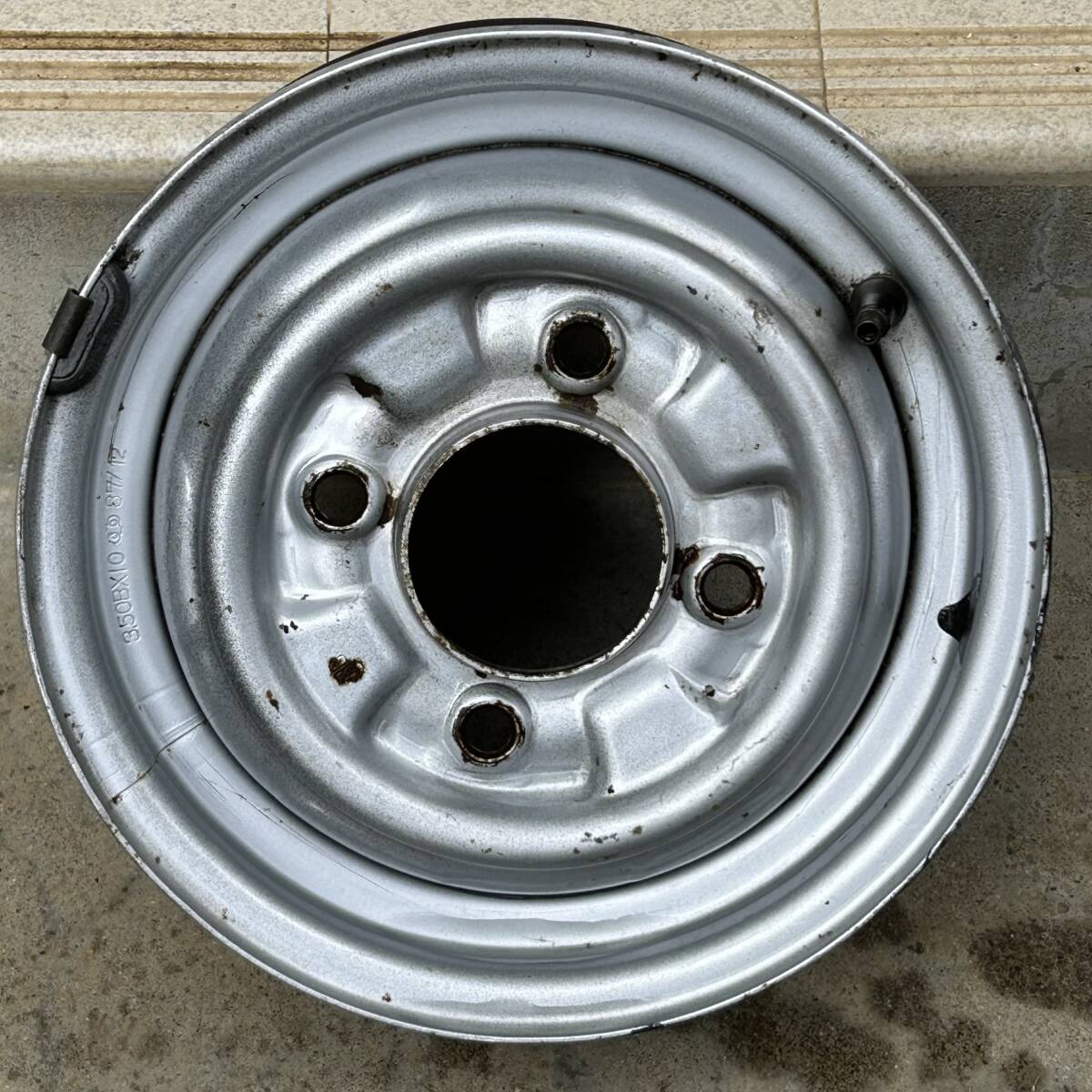 超レア!穴なし!ダイハツ純正スチールホイール 10X3.50B 1本 PCD110 L55 L70 S65 S80など拍卖