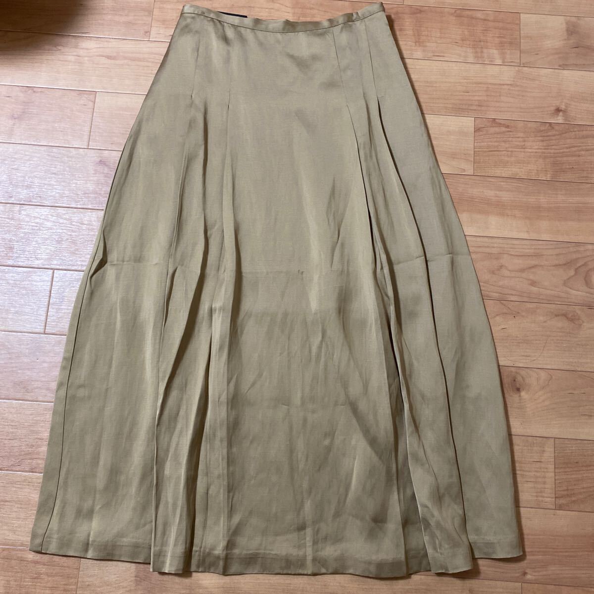 BANANA REPUBLIC FACTORY STORE スラブサテン ミディスカート M タグ付き拍卖