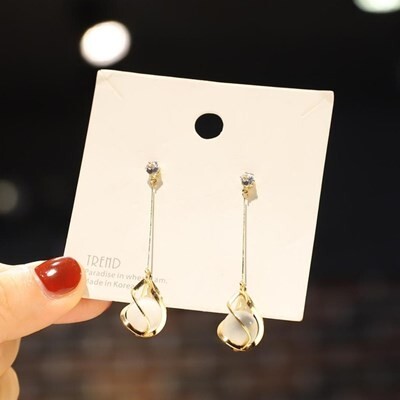 ピアス S925ポスト ゴールド パール 結婚式 レディース ロング カラー クリスタル ラインストーン フラワー ドロップ スタッド #C292-5拍卖