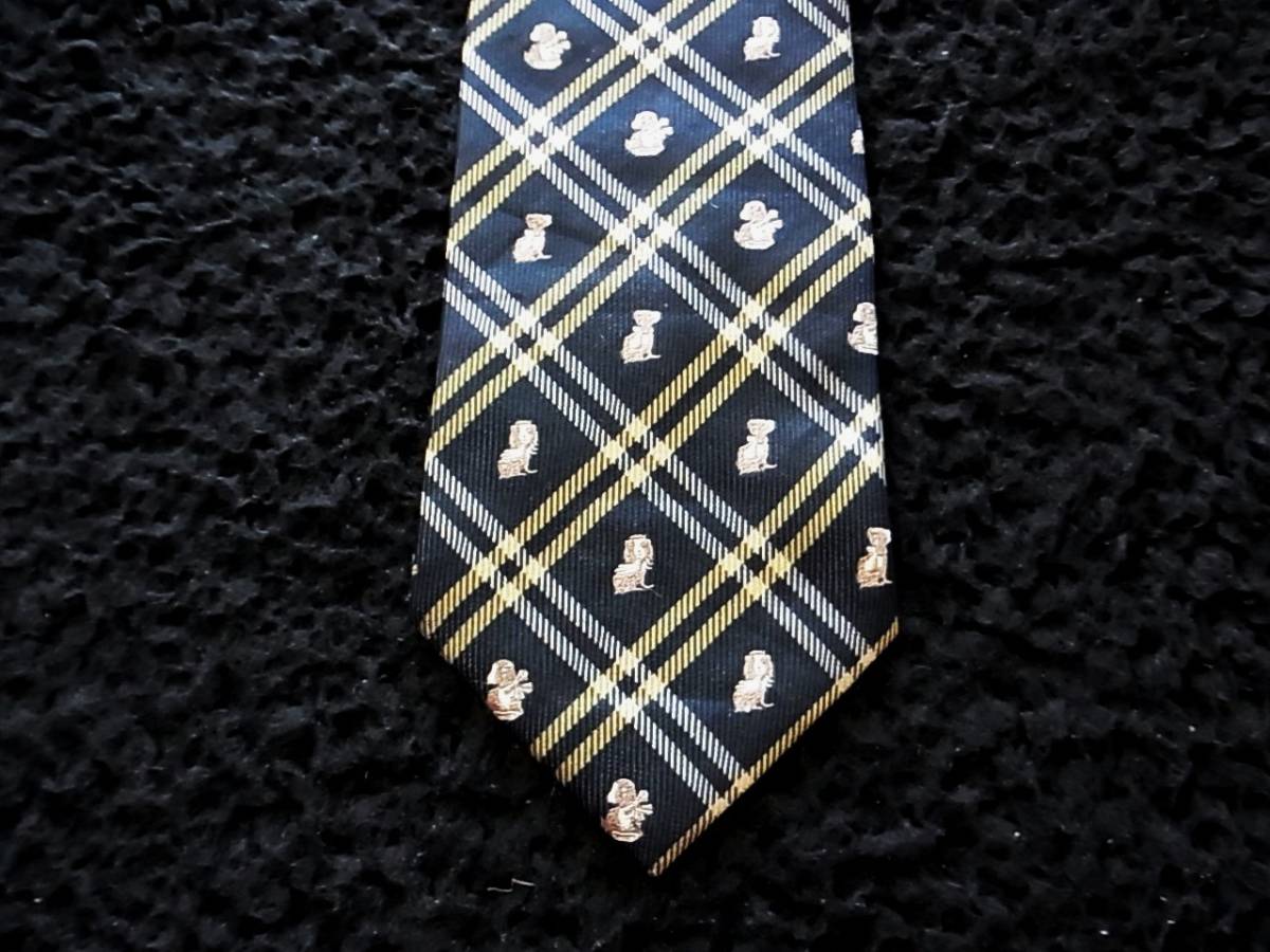 ☆♪★LA2128美品【犬・イヌ・動物】刺繍・シルク100%♪ネクタイ★拍卖