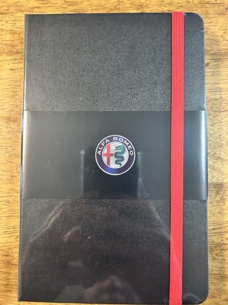 【未使用】アルファロメオ @モレスキン MOLESKINE ノート 手帳 黒 メモ帳★ノベルティ拍卖