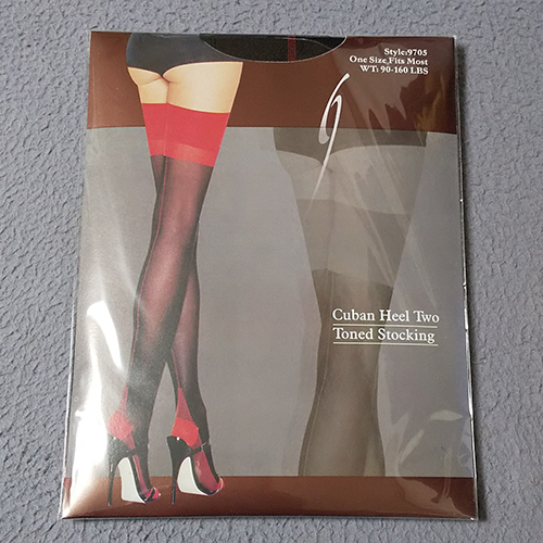 キューバンヒール バックシーム ストッキング サイズ:フリー(M~L) LegAvenue 9705 新品・未使用 残1拍卖