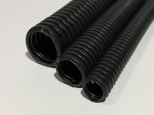 【CORチューブ7φ-1m】スリット入 コルゲートチューブ 7φ 1m 電線保護 検) クーラントホース パイプ チューブ 配線処理拍卖