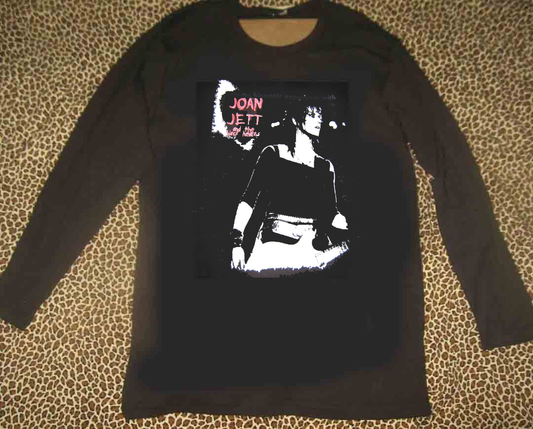 JOAN JETT ジョーン.ジェット ★ ロンT 黒地に白 M. L. 2L 3L の4サイズ有り拍卖