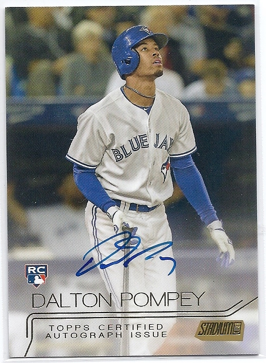 2015 Topps Stadium Club Dalton Pompey Auto Gold /25拍卖
