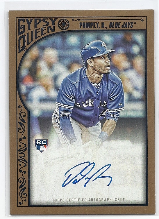 2015 Topps Gypsy Queen Dalton Pompey Auto Black /25拍卖