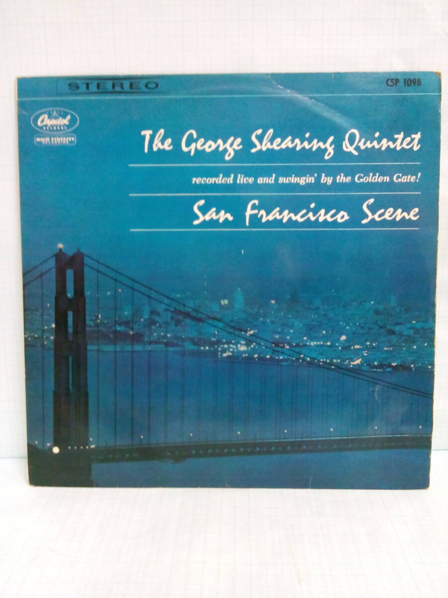 【中古レコード】 SAN FRANCISCO SCENE/THE GEORGE SHEARING QUINTET 東芝音楽工業株式会社 赤盤拍卖