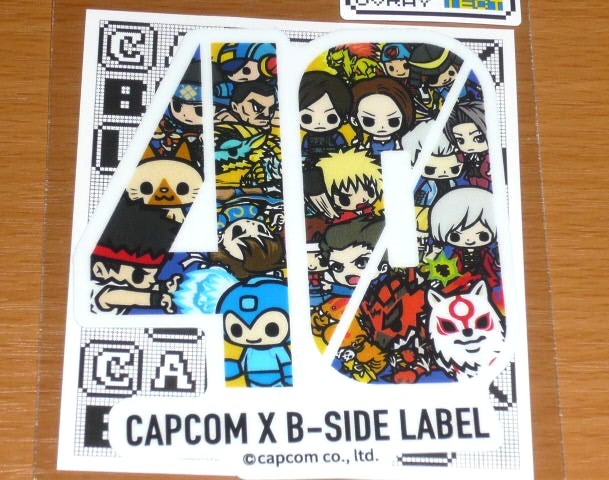 ◆CAPCOM 40th ステッカー◆カプコン◆B-SIDE LABELモンハン バイオ ストⅡ 逆転裁判 戦国BASARA DMC◆新作◆拍卖